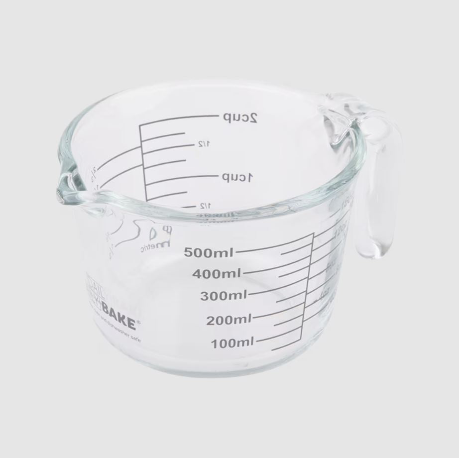 Daily Bake Borosilicate Glass Measure Jug 2 Cup/500ml