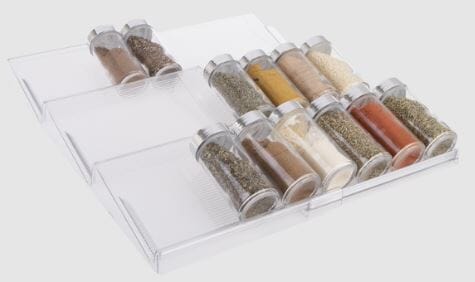 D.line Expandable In-drawer Spice Rack 42 X20cm - Expands To 38cm Kitchen Cupboard Storage The Cooks Kitchen 