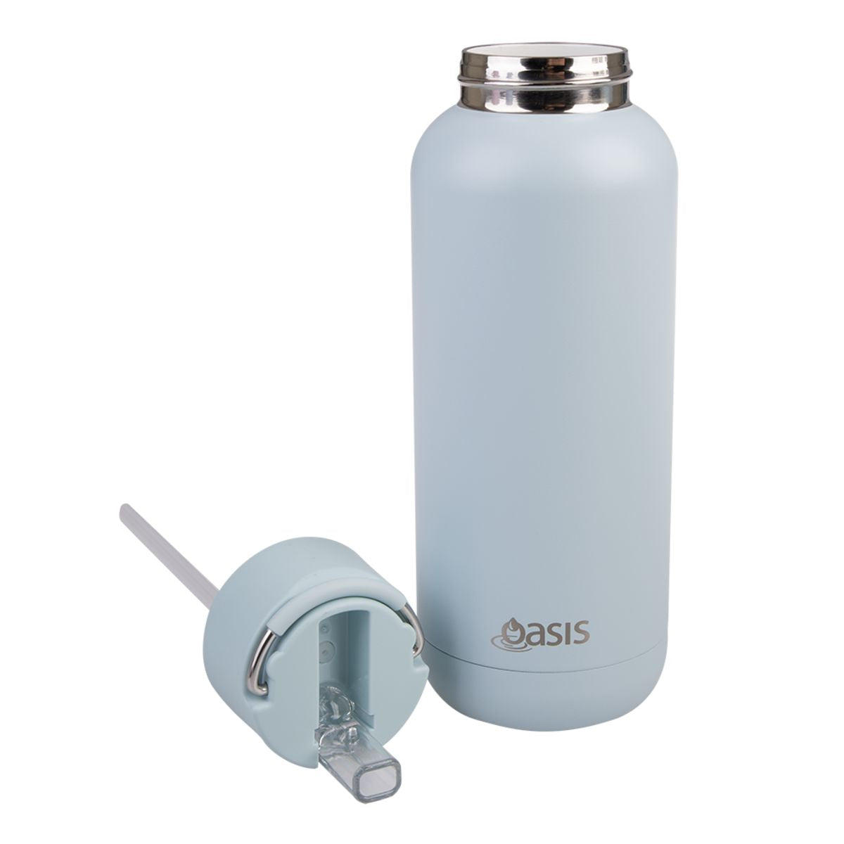 Oasis "moda" Ceramic Lined S/s Triple Wall Insulated Drink Bottle 1l - Sea Mist Drink Bottles The Cooks Kitchen 