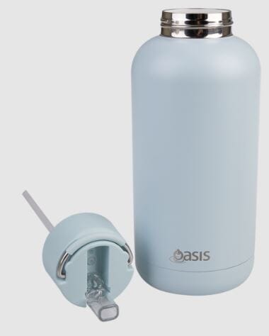 Oasis "moda" Cermic Lined Stainless Steel Triple Wall Insulated Drink Bottle 1.5l - Sea Mist Insulated Bottles The Cooks Kitchen 