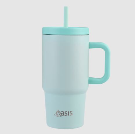 Oasis S/s Double Wall Insulated "jnr Commuter" Travel Tumbler 700ml - Mint