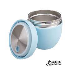 Oasis Stainless Steel Insulated Food Pod 470ml Island Blue
