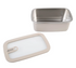 Oasis Microwave Safe Rectangular Stainless Steel Container 1.1l Oat