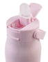 Oasis Ceramic Lined Stainless Steel Double Walled Insulated 'sorrento' Sipper Bottle 900ml - Pink Lemonade