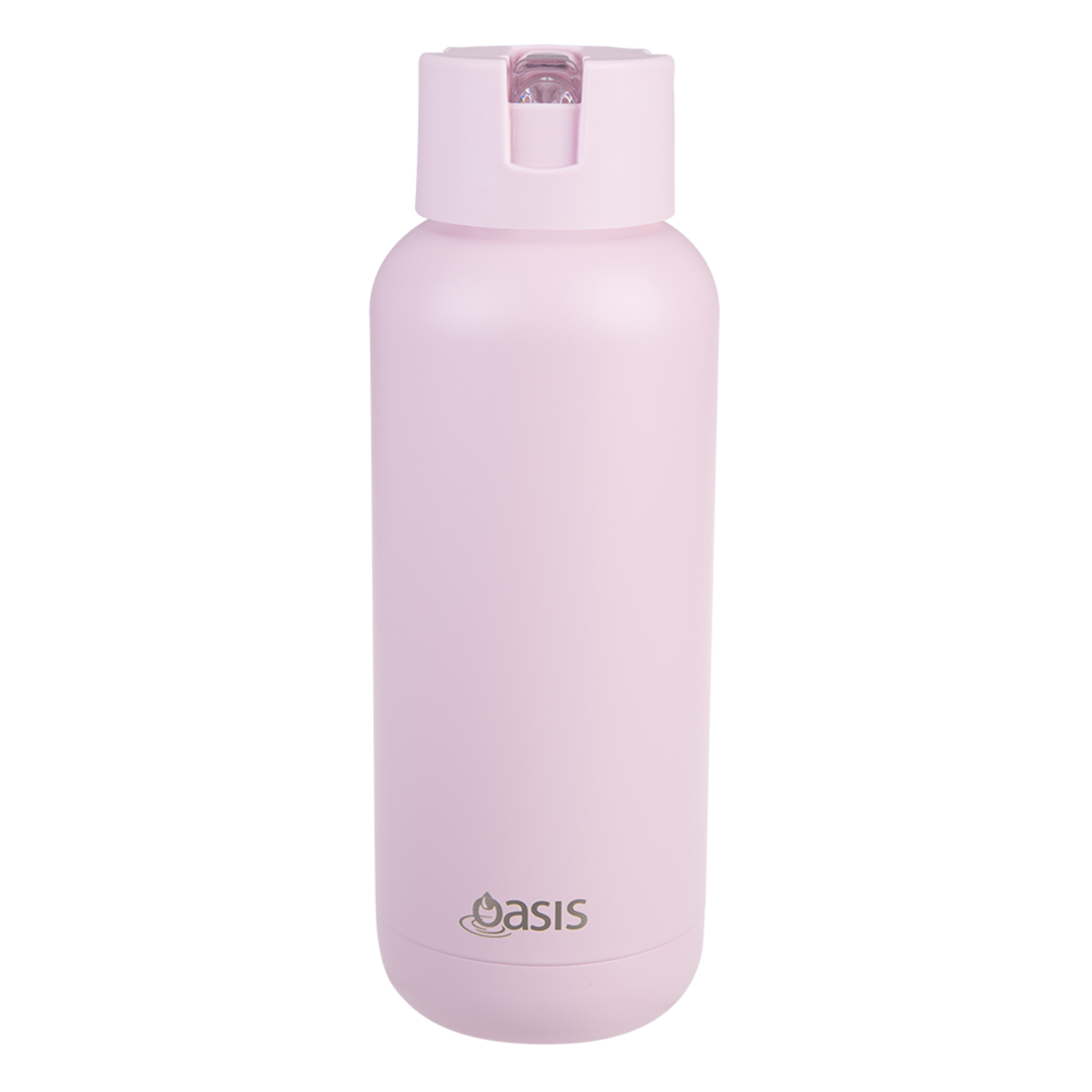 Oasis "moda" Ceramic Lined S/s Triple Wall Insulated Drink Bottle 1l - Pink Lemonade