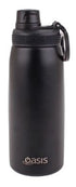 Oasis S/s Double Wall Insulated Sports Bottle W/ Screw-cap 780ml - Black Drink Bottles The Cooks Kitchen Mandurah 