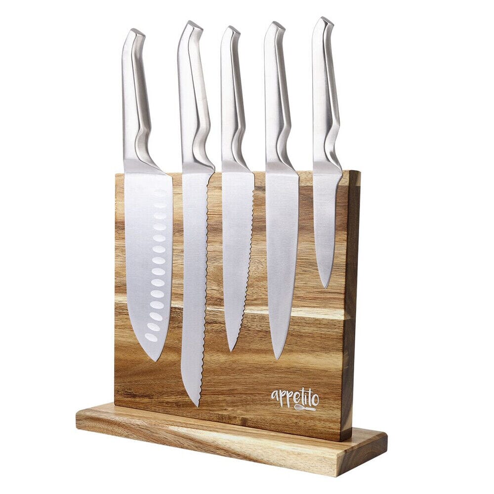 D.line Magnetic Knife Stand Double Sided Bamboo Knife Storage The Cooks Kitchen Mandurah 