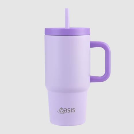 Oasis S/s Double Wall Insulated "jnr Commuter" Travel Tumbler 700ml - Lilac