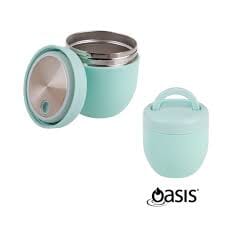 Oasis S/s Double Wall Insulated Food Pod 470ml - Mint General Storage The Cooks Kitchen Mandurah 