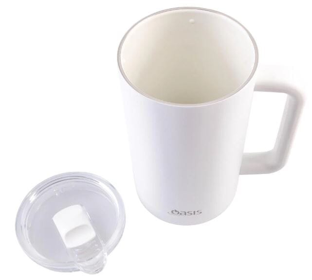 Oasis Ceramic Lined Stainless Steel Triple Wall Insulated Water Pitcher 1.5l - White Decanters - Jugs & Carafes The Cooks Kitchen 