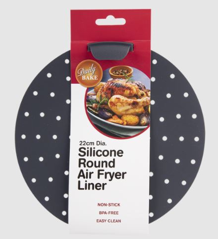 Daily Bake Silicone Round Air Fryer Liner 22cm