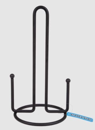 Deluxe Paper Towel Holder - Black Food Wrap Storage The Cooks Kitchen 