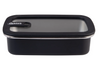 Oasis Microwave Safe Rectangular Stainless Steel Container 700ml Black