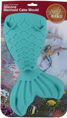Silicone Mermail Tail Cake Mould 33.5x21x6.5cm Moulds The Cooks Kitchen 