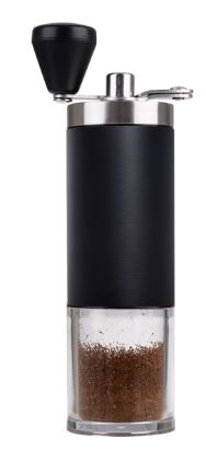 Cafebarista Stainless Steel Hand Coffee Grinder With Ceramic Burr - Black