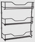 Black 3 Tier Spice Rack - 18 Bottle Capacity