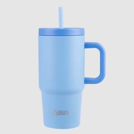 Oasis Stainless Steel Double Wall Insulated "junior Commuter" Travel Tumbler 700ml - Blue Insulated Bottles The Cooks Kitchen 