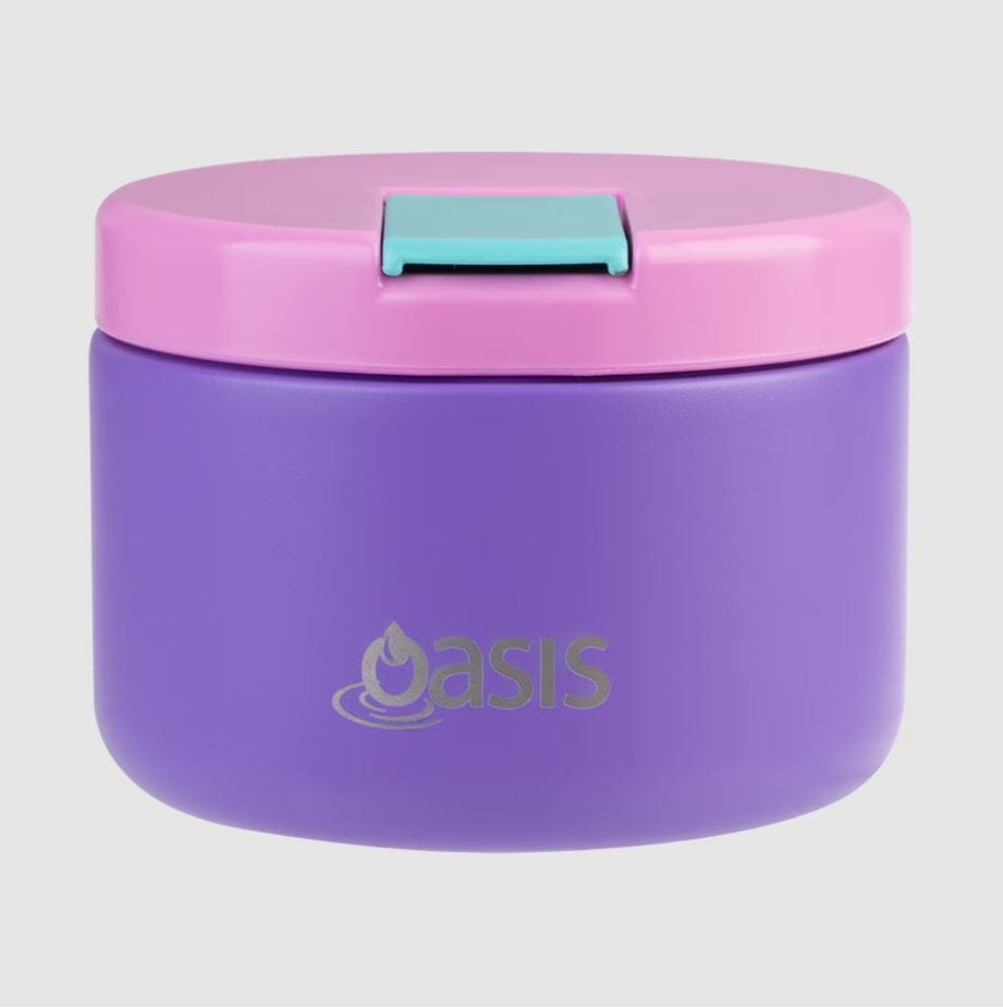 Oasis S/s Double Wall Insulated Food Flask W/ Quick Release Lid 300ml - Mermaid Purple Insulated Bottles and Flasks The Cooks Kitchen 