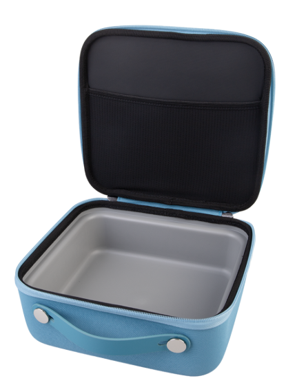 Oasis Insulated Lunch Box With Ice Flex Tub Lining 2.5l Blue