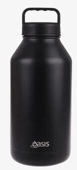 Oasis S/s Double Wall Insulated Titan Bottle 1.9l - Black Insulated Bottles and Flasks The Cooks Kitchen 