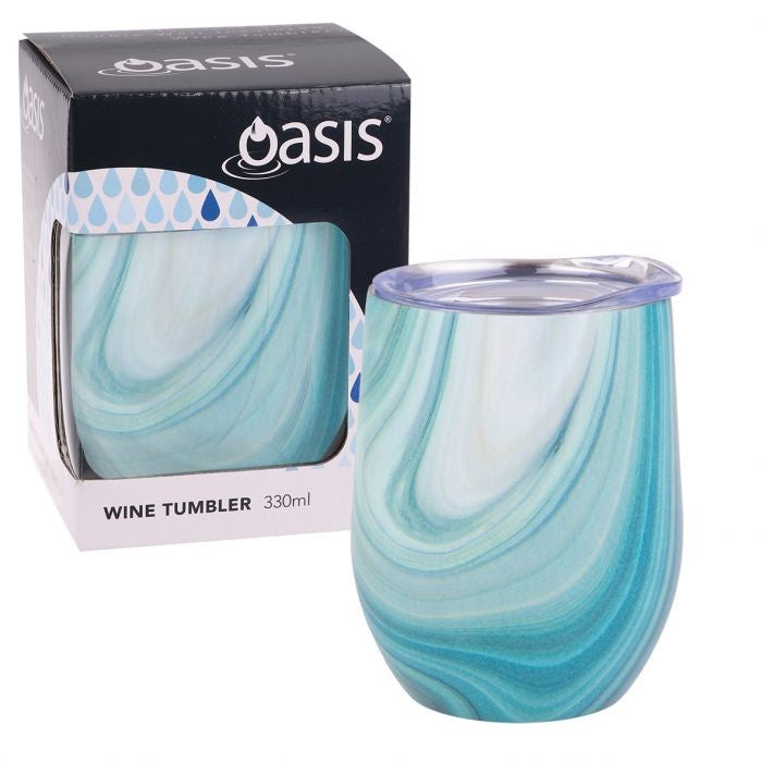 Oasis Stainless Steel Double Wall Insulated Wine Tumbler 330ml - Whitehaven