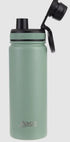 Oasis Stainless Steel Double Wall Insulated "challenger" Sports Bottle W/ Screw Cap 550ml - Sage Green Drink Bottles The Cooks Kitchen Mandurah 