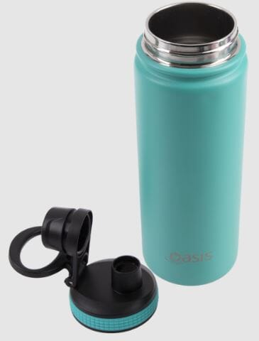 Oasis S/s Double Wall Insulated 'challenger' Bottle W/ Screw Cap 550ml - Turquoise Insulated Bottles The Cooks Kitchen 