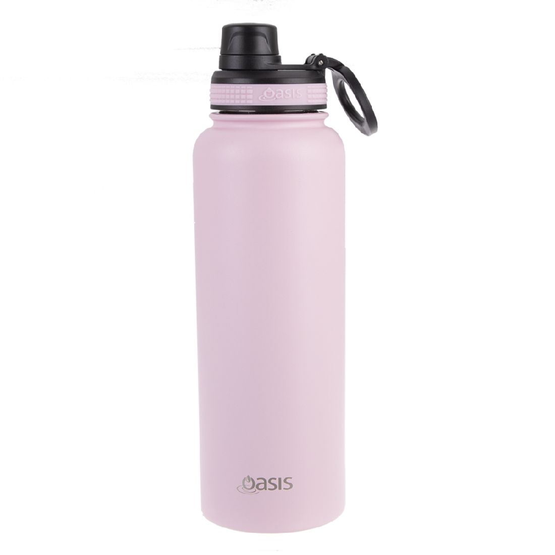 Oasis S/s Double Wall Insulated "challenger" Sports Bottle W/ Screw Cap 1.1l - Carnation