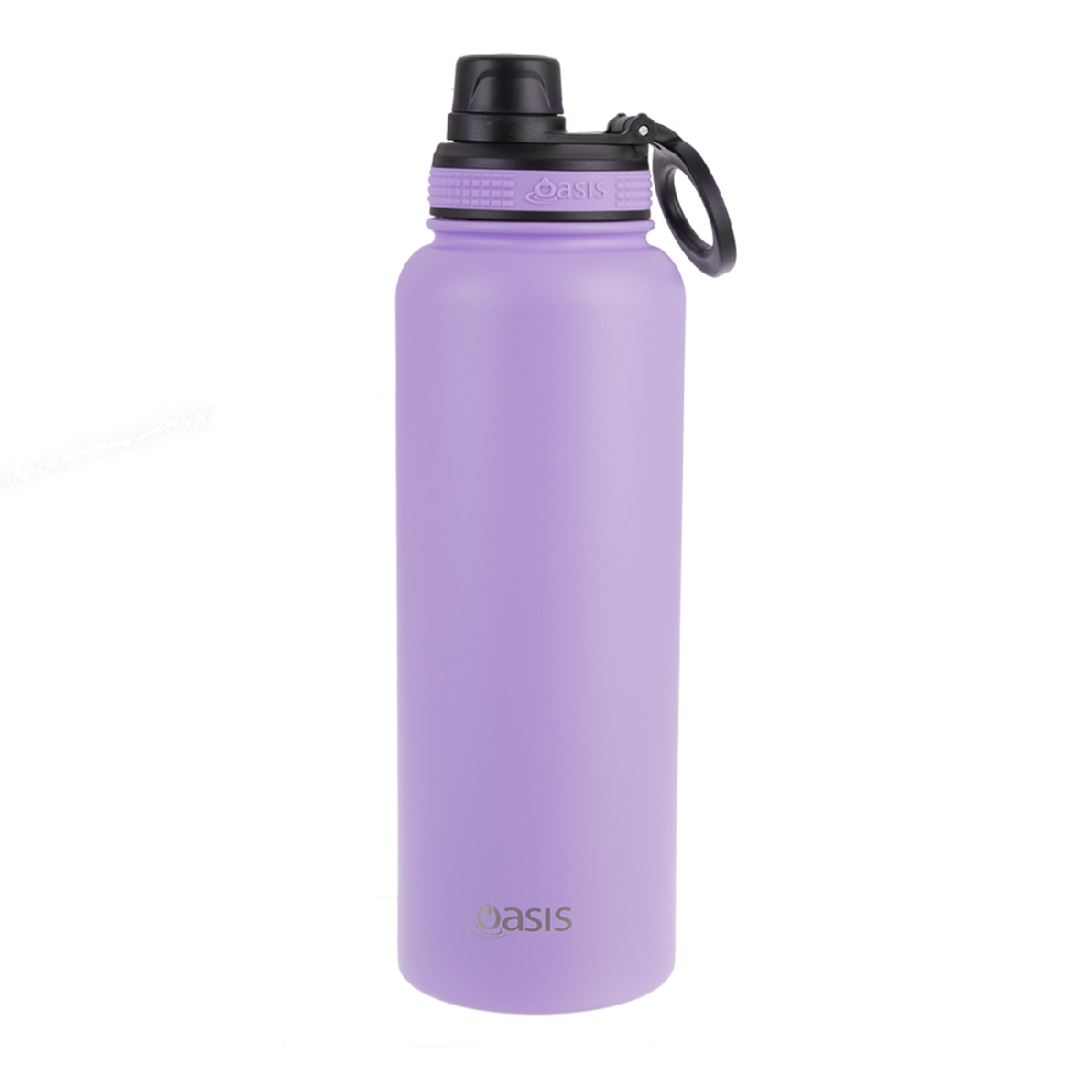 Oasis S/s Double Wall Insulated "challenger" Sports Bottle W/ Screw Cap 1.1l - Lavender