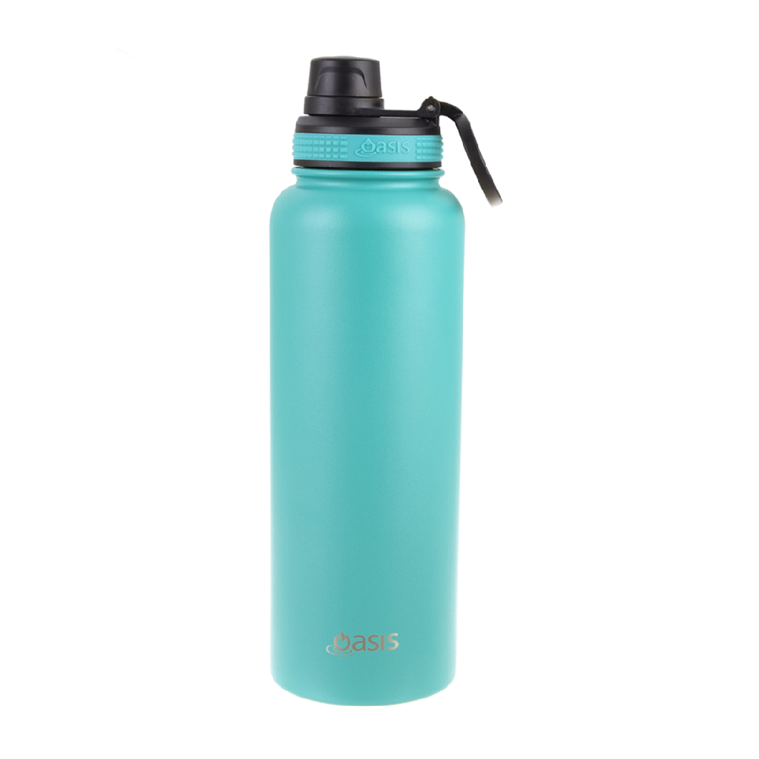 Oasis S/s Double Wall Insulated "challenger" Sports Bottle W/ Screw Cap 1.1l - Turquoise