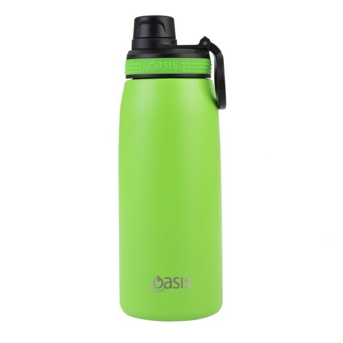 Oasis Stainless Steel Double Wall Insulated Sports Bottle W/ Screw-cap 780ml - Neon Green Insulated Bottles and Flasks The Cooks Kitchen Mandurah 