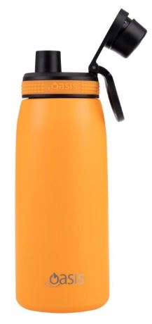 Oasis S/s Double Wall Insulated Sports Bottle W/ Screw-cap 780ml - Neon Orange