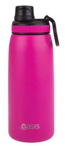 Oasis Stainless Steel Double Wall Insulated Sports Bottle W/ Screw-cap 780ml - Neon Pink Insulated Bottles and Flasks The Cooks Kitchen Mandurah 