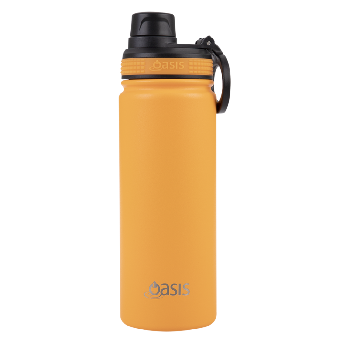 Oasis S/s Double Wall Insulated "challenger" Sports Bottle W/ Screw Cap 550ml - Neon Orange