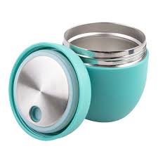 Oasis Stainless Steel Double Wall Insulated Food Pod 470ml - Turquoise