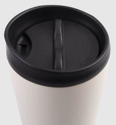 Oasis S/s Double Wall Insulated Travel Cup 380ml - Alabaster Travel Mugs The Cooks Kitchen 