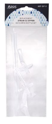 Oasis Replacement Straw & Sipper Kid's Drink Bottle Set/2 Kids Bottles The Cooks Kitchen 