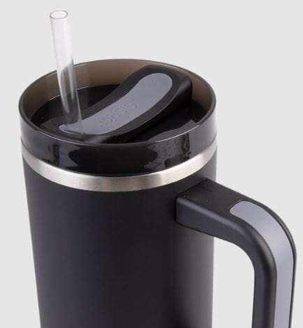 Oasis Commuter Travel Tumbler 1.2l - Stainless Steel Double Wall Insulated - Black Insulated Bottles The Cooks Kitchen 