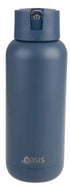 Oasis "moda" Ceramic Lined S/s Triple Wall Insulated Drink Bottle 1l - Indigo Insulated Bottles The Cooks Kitchen 