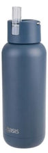 Oasis "moda" Ceramic Lined S/s Triple Wall Insulated Drink Bottle 1l - Indigo Insulated Bottles The Cooks Kitchen 