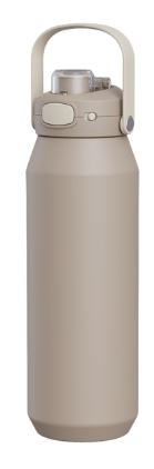 Oasis Ceramic Lined Stainless Steel Triple Wall Insulated "capri" Drink Bottle With Quick Realease Lid 1l - Latte