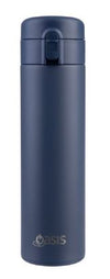 Oasis Stainless Steel Double Wall Insualted Flip Top Flask 480ml - Indigo