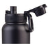 Oasis Stainless Steel Doubled Wall Insulated 'challenger' Sports Bottle With Quick Release Cap 1.1l - Black