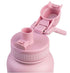 Oasis Stainless Steel Double Wall Insulated 'challenger' Sports Bottle With Quick Realease Cap 1.1l - Blush