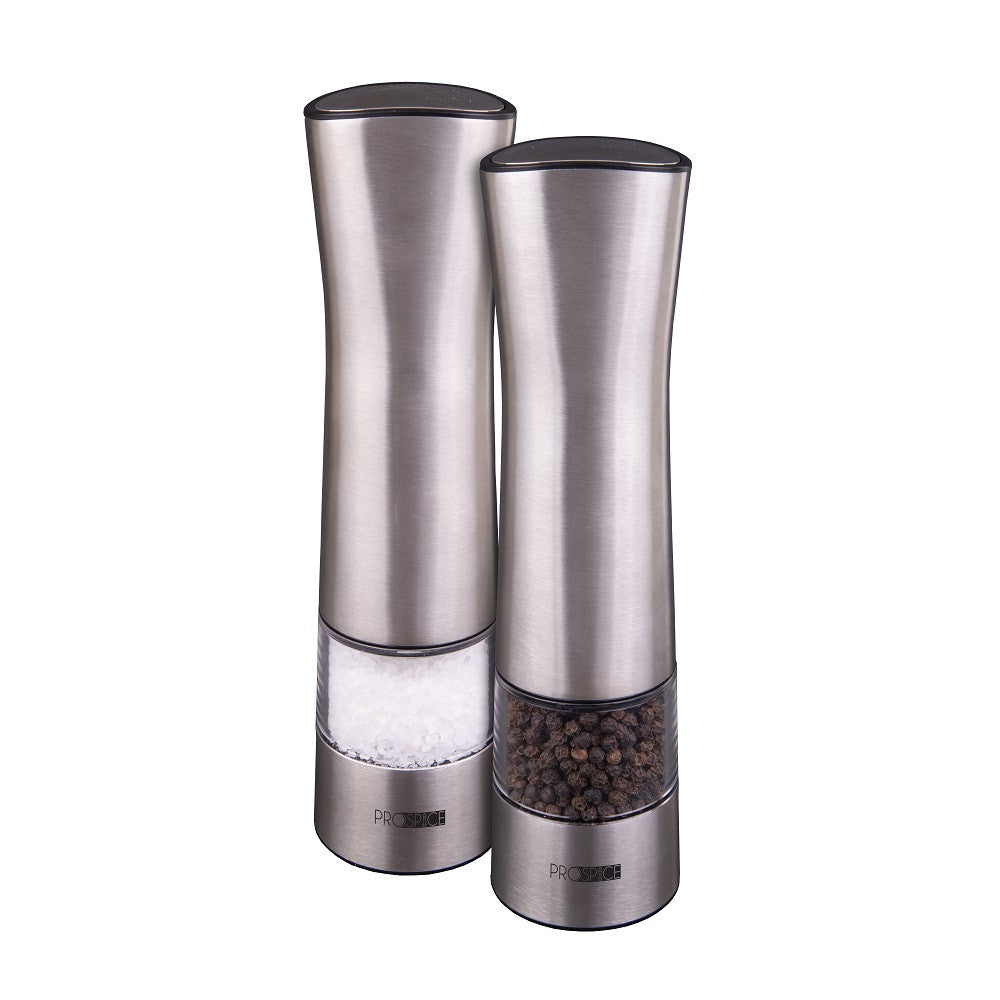 D.line Apollo S/s Battery Operated Salt And Pepper Mill Set 21.5cm