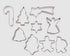 Christmas Cookie Cutters Set Of 9 - On A Ring