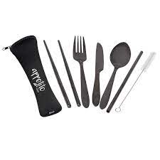 Appetito 6pce Stainless Steel Traveller's Cutlery Set