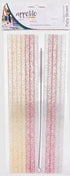 Reusable Sparkle Party Straws 25cm Pk Of 12 With Brush