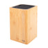 Appetito Square Universal Knife Block - Bamboo