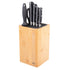 Appetito Square Universal Knife Block - Bamboo